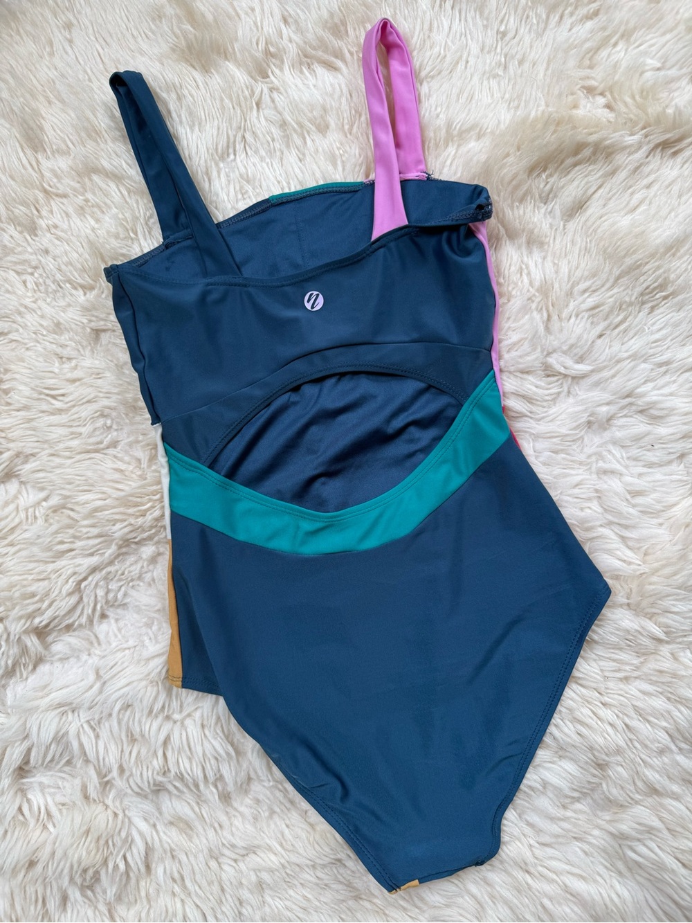 Nani Swim Patchwork One-Piece Swimsuit - Size XS - Picture 3 of 5